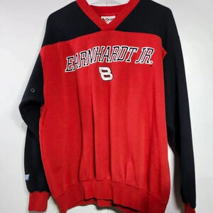 Dale Earnhardt Jr #8 Sweatshirt NASCAR Large Black Red Chase Authentic Racing